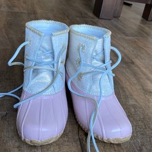 Pink Duck Boots